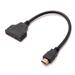 HDMI 2 Dual Port Y Splitter 1080P HDMI v1.4 Male to Double Female Adapter Cable