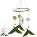 NUOLUX Unique Woven Flower Wind Chime Baby s Cot Hanging Wind-bell Nordic Style Bedroom Wind Chime Pendant