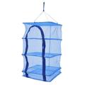 HANXIULIN 4 Tier Folding Mesh Shelves Herb Fish Food Hanging Drying Rack Net With Zipper New Home Decor