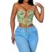 Binwwede Fashionable Women s Summer Tube Tops: Sleeveless and Off Shoulder Tie Up