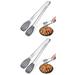 2 Pieces Silicone Kitchenware Camping Tongs Cooking Tongs Silicone Kitchen Utensil Bread Tong Bbq Tongs Serving Tongs