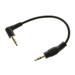 ROZYARD 10cm Right Angled 3.5mm Jack Stereo Audio Extension Cable For Car SUV MP3 Player