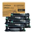 LinkDocs DR223 Drum Unit Replacement for Brother DR223CL DR223 DR-223 used with Brother MFC-L3770CDW MFC-L3750CDW HL-L3230CDW HL-L3290CDW HL-L3210CW (Black Cyan Magenta Yellow 4 Pack)