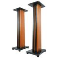 (2) Rockville SS36C Classic Wood Grain 36 Speaker Stands Fits Mackie CR3-XBT