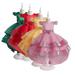 Esaierr Toddler Kids Baby Girls Flower Wedding Dress Sequins Princess Dress Prom Puffy Tulle Prom Ball Gowns 4-12 Years Old