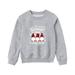 Virmaxy Matching Mommy And Me Christmas Sweatshirt Outfits Toddler Kids Merry Christmas Letter Printed Shirt Long Sleeve Round Neck Plaid Tops Pullover Family Matching Sweatshirts Gray-B M