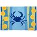 Lemons & Blue Crab Jellybean Accent Washable Rug 20 x 30 JB-AB003
