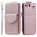 TECH CIRCLE For iPhone 7 /iPhone 8 /iPhone SE Wallet Case with Card Holder PU Leather Flip Kickstand Magnetic Clasp Durable Shockproof Protective Phone Case for Apple iPhone 7 8 SE 2022 4.7 Rosegold