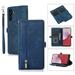 ELEHOLD Zipper Wallet Crossbody Case for Samsung Galaxy S24 Plus PU Leather Crossbody Shoulder Carrying Purse Case with Card Slots Kickstand Magnetic Protective Case for Samsung S24 Plus Blue