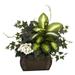 Silk Plant Nearly Natural African Violet Dieffenbachia & Ivy w/Chest Silk Plant