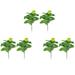 6Pcs Artificial Fiddle Leaf Fig Tree 19.6 Inch Faux Plants Ficus Greenery for Wedding Courtyard Outdoor Decoration