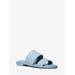 Michael Kors Kennedy Logo PVC Slide Sandal Blue 7