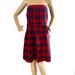 American Eagle Outfitters Dresses | American Eagle Outfitters Plaid Wool Blend Strapless Skater Dress | Color: Blue/Red | Size: 12