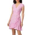 J. Crew Dresses | J. Crew Dresses J Crew Ruffle-Front Mini Dress Bubblegum Floral - Size: 2 | Color: Pink | Size: 2