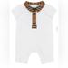 Burberry One Pieces | Burberry Baby White Jumpsuit - 6 Months | Color: White | Size: 6mb