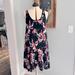 Athleta Dresses | Derek Lam 10c Athleta Nolita Black Lily Multi Floral Dress | Color: Black/Pink | Size: M