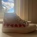 Converse Shoes | Comme Des Garon Play X Converse Sneakers | Color: Red/White | Size: 9