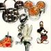 Disney Jewelry | Beautiful~Dainty~ Vintage~ Mickey Mouse And Tinkerbell Charms | Color: Orange/Silver | Size: Os