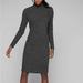 Athleta Dresses | Athleta Rendevous Sweater Dress Size Xs Charcoal Gray Mock Neck Long Sleeve | Color: Gray | Size: Xs