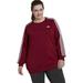 Adidas Tops | New Adidas Plus Size Essentials 3-Stripes Fleece Sweatshirt | Color: Red | Size: 2x
