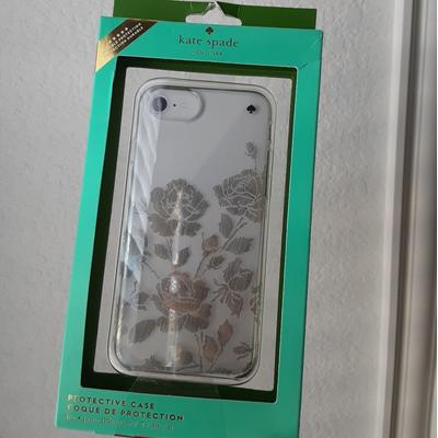 Kate Spade Cell Phones & Accessories | Kate Spade Floral Iphone Case | Color: Gold/White | Size: Os