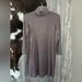 American Eagle Outfitters Dresses | American Eagle Outfitters Size Xs Brown Turtleneck Mini Sweater Dress Or Tunic | Color: Brown/Cream | Size: Xs