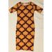 Lularoe Dresses | Lularoe Julia Dress Women Xs Multicolor Pattern Stretch Comfort Casual Career | Color: Black/Orange/Red/Yellow | Size: Xs