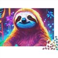 1000 Pieces Jigsaw Sloth Puzzle Adults Puzzles Jigsaw Standard Cute Animals Puzzle Wooden Game Jigsaw Family Decoration Education Games Toys 1000pcs (75x50cm)