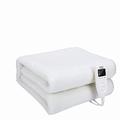 Heating Pad, Heated Blanket, Heating Electric Blanket in Autumn and Winters-Double Control Thermostat Safety Intelligent Washable Timed Thickening Brown (White180*160cm A) Hopeful