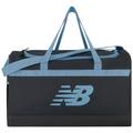 New Balance Duffel Bag, Small Gym Bag Carry On Travel Luggage with Carrier Handles and Adjustable Shoulder Strap, Grey/Blue, Grey/Blue, Duffel Bag, Small Gym Bag Carry on Travel Luggage with Carrier