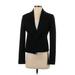 BOSS by HUGO BOSS Blazer Jacket: Short Black Print Jackets & Outerwear - Women's Size 4