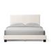 Furniture of America Treanun Upholstered Platform Bed Upholstered in White | 40.74 H x 62.2 W x 83.66 D in | Wayfair 005L-7004WH-Q