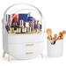 Everly Quinn Yureimy Plastic 1 Makeup Organizer Plastic in White | 15 H x 10.6 W x 7.7 D in | Wayfair 0E08FB87F1E947FDAC2F76D1EDF2D5D3