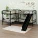 Isabelle & Max™ Aleshia Twin Bunk Bed Metal in Black/Gray | 57.2 H x 100 W x 117.1 D in | Wayfair E37296BBF7E34E47B5F14E9B88EFBCA5