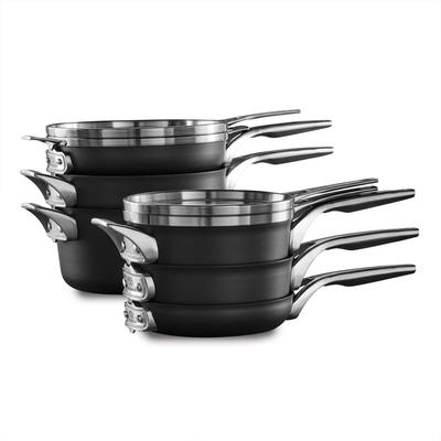 Calphalon Premier Space-Saving Hard-Anodized Nonstick 10 Piece Cookware Set