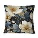 Designart "Luxurious Gold And Grey Floral Pattern II" Floral Printed Throw Pillow