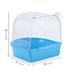 HANXIULIN Transparent Bird Bath Box Bird Cage Accessory Supplies Bathing Bird Bathing Tub for Pet Small Birds Home & Garden