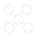 5PCS Simple Dreamcatcher Round Metal Ring DIY Hand-Made Decor Ring for Woman Girl Lady
