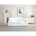 Cloud Modern Convertible Sectional Sofa Couch Classic Loveseat 2-Piece Modular Sofa White