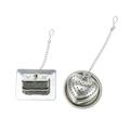 2pcs Tea Strainer Stainless Steel Mesh Tea Heart House Shaped Infuser Tea Filter Tea Interval Diffuser with Chain Hook for Loose Leaf Tea Spices Seasonings ( Silver )