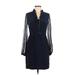 Kay Unger Casual Dress - Sheath: Blue Print Dresses - Women's Size 6