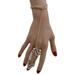 Women Gold Metal Wrist Bracelet Trendy Fashion Jewelry Chevron Sexy Bling Ring