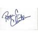 Roger Clinton Signed 3x5 Index Card