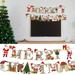 Tarmeek Christmas Decorations Indoor Outdoor New Christmas Holiday Banner Decorations Santa Claus Flag Set for Holiday Home Decor