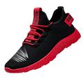 Ierhent Men Casual Shoes Men s Ultra Comfort Running Sneakers: Stylish Lace-Up Shoes for Casual Fashion Walking and Tennis Red 41