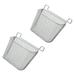 2 Pcs Kitchen Shelf Multi-use Hanging Basket Storage Desk Organizer Iron Wall Metal Baskets Wire Office