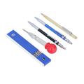 16Pcs Mechanical Carpenter Carpenter Pencils Carpenter Scribe Pencil Pencils Kit Scribe Pencil with Center Punch Marker Refills