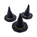 12pcs Mini Witch Hats Halloween Miniature Witch Caps Decorative Doll House Mini Hat Props