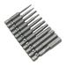 11Pcs Durable Hex Magnetic Screwdriver Extension Socket Drill Bit Holder Sleeve Screwdriver Extension Rod Adapter Power Tools