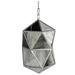 CC Home Furnishings Multi-Sided Glass Chandelier - 22 - Silver and Black